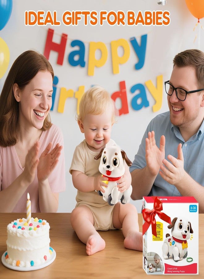 LUDILO Learning Toys for 1 Year Old Boy Girl Gifts: Pull Along Crawling Toy Musical Puppy 6 7 8 9 10 12 18 Month Old Baby Toy 1st Birthday Gifts for Boys Girls Toddler Infant Baby Toys 6-12-18 Months - Image 5